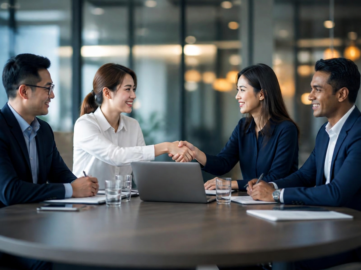 Partnership handshake